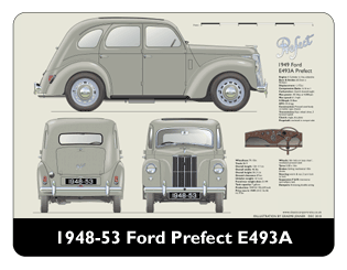 Ford Prefect E493A 1948-53 Mouse Mat
